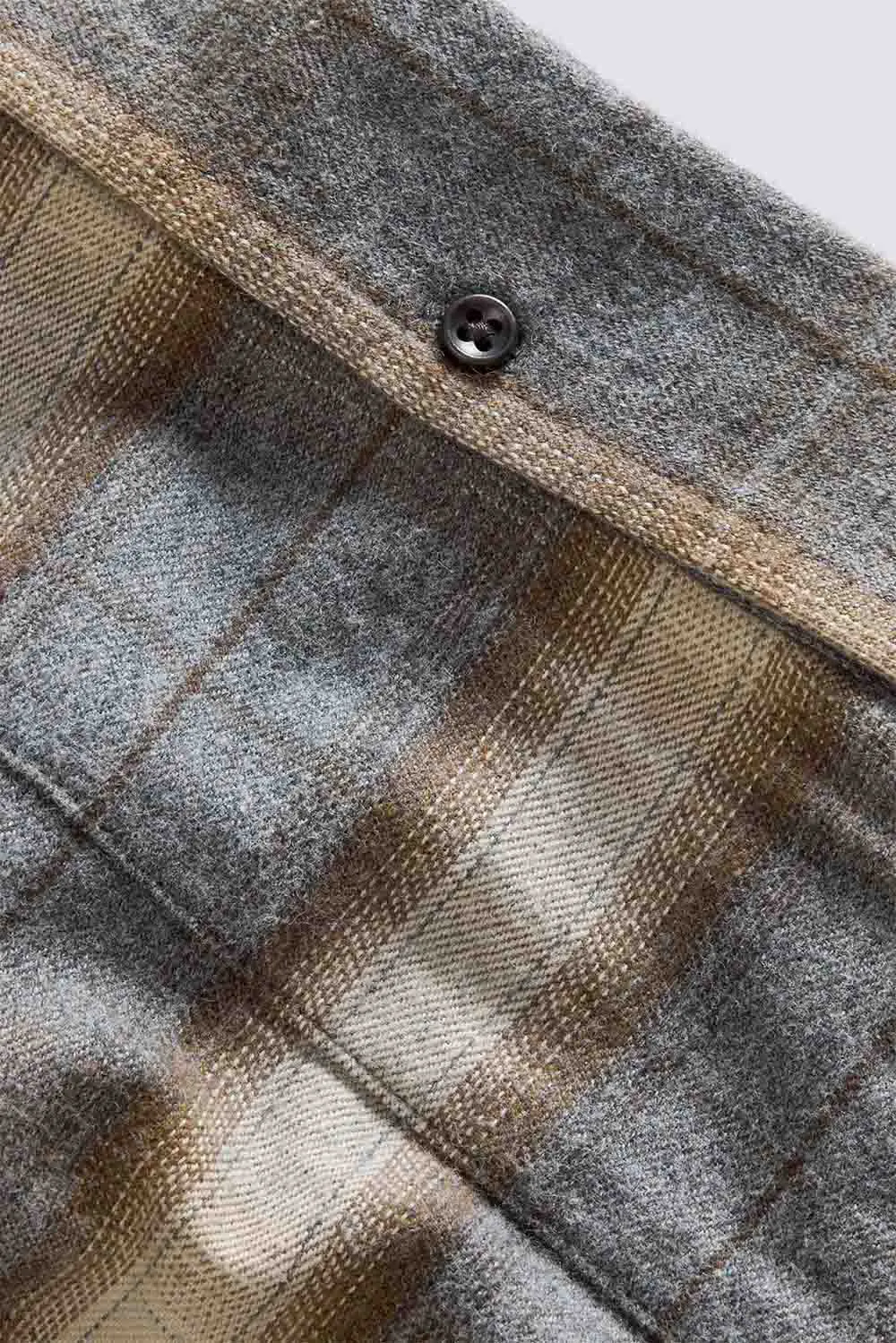 THE JACK Brushed Heather Grey Plaid sold by REVOLVR Menswear product image thumbnail 4