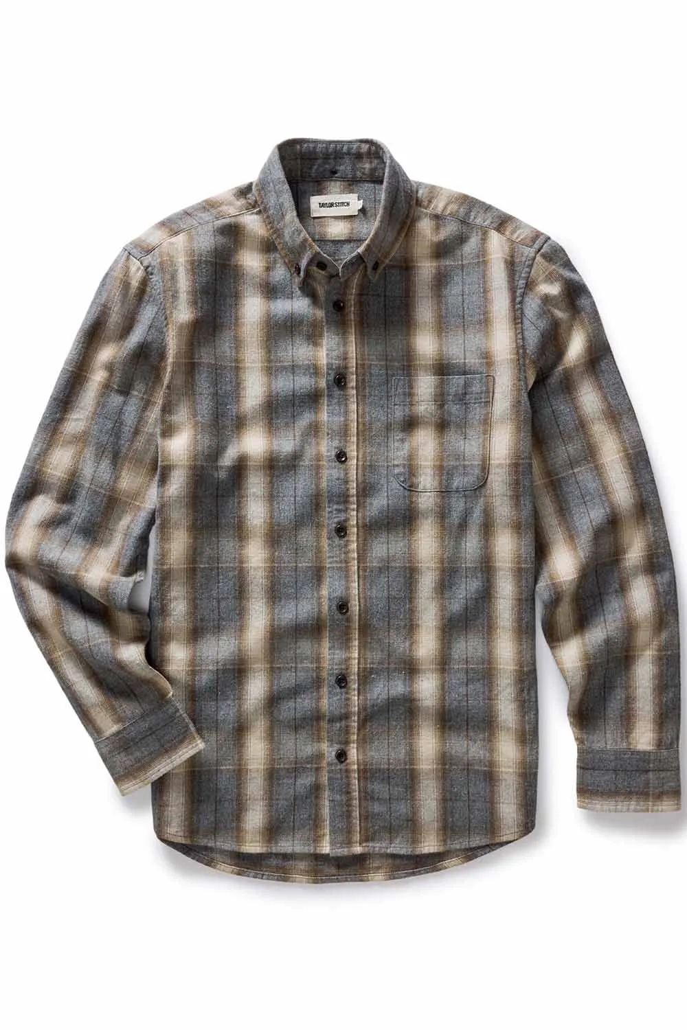 THE JACK Brushed Heather Grey Plaid sold by REVOLVR Menswear