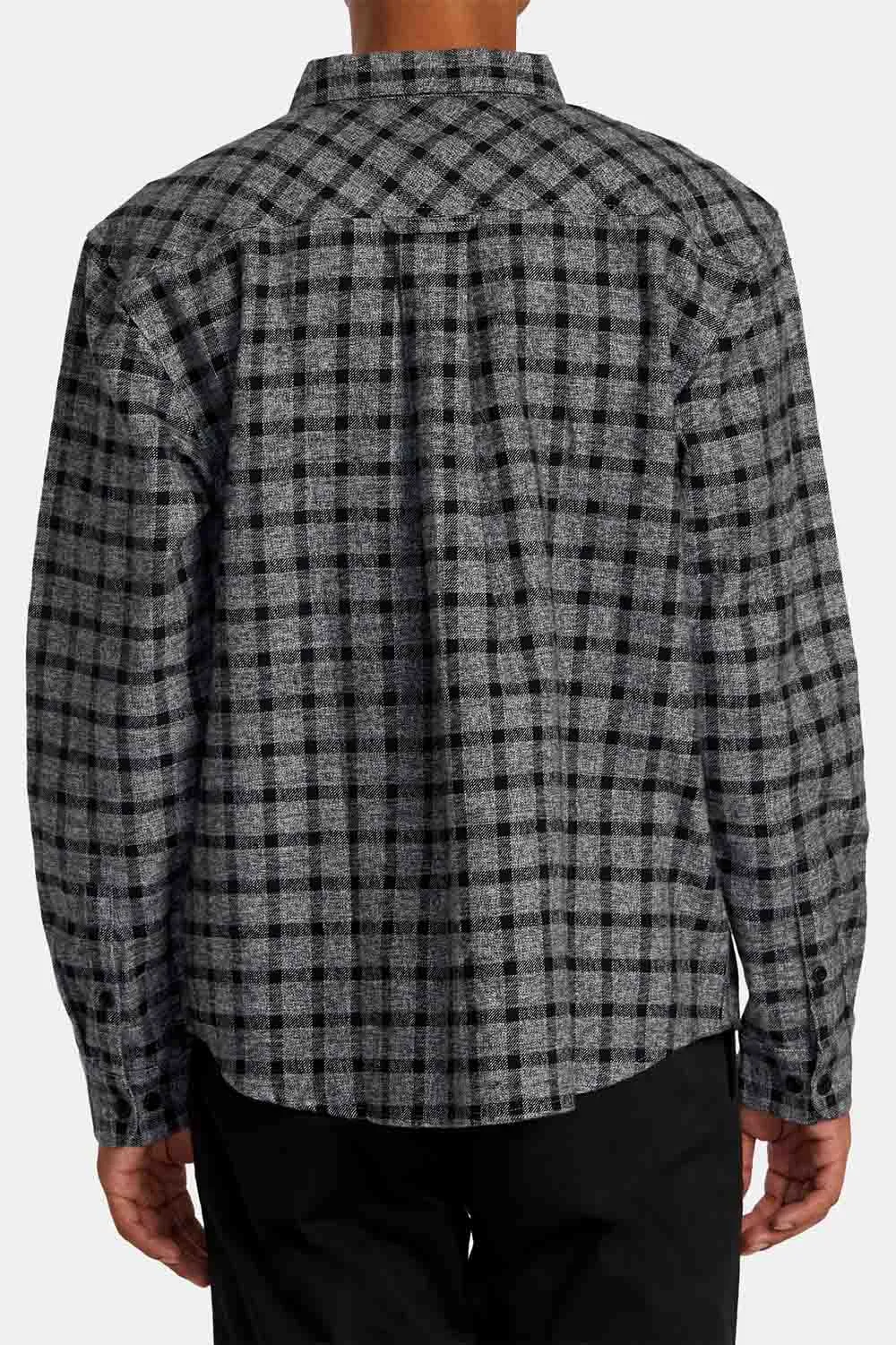 HUGHES FLANNEL LS Smoke sold by REVOLVR Menswear product image thumbnail 4