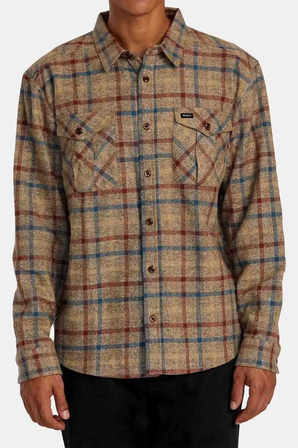 HUGHES FLANNEL LS Bombay Brown sold by REVOLVR Menswear