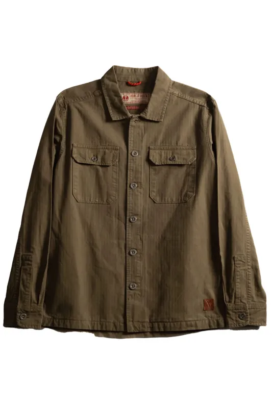 DEADSTOCK OVERSHIRT Army sold by REVOLVR Menswear