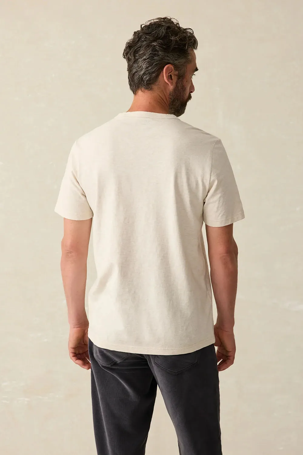 SUNWASHED POCKET TEE Sand Point sold by REVOLVR Menswear product image thumbnail 3