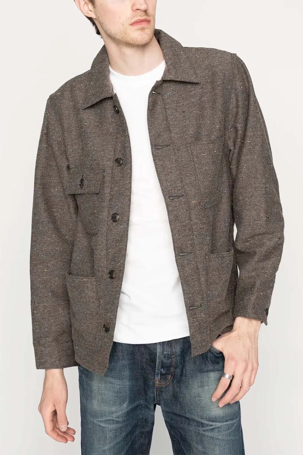 WOOL BLEND CHORE COAT Brown sold by REVOLVR Menswear product image thumbnail 2