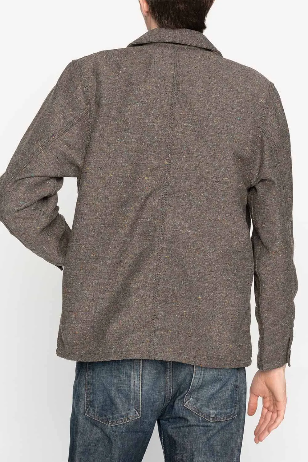 WOOL BLEND CHORE COAT Brown sold by REVOLVR Menswear product image thumbnail 3