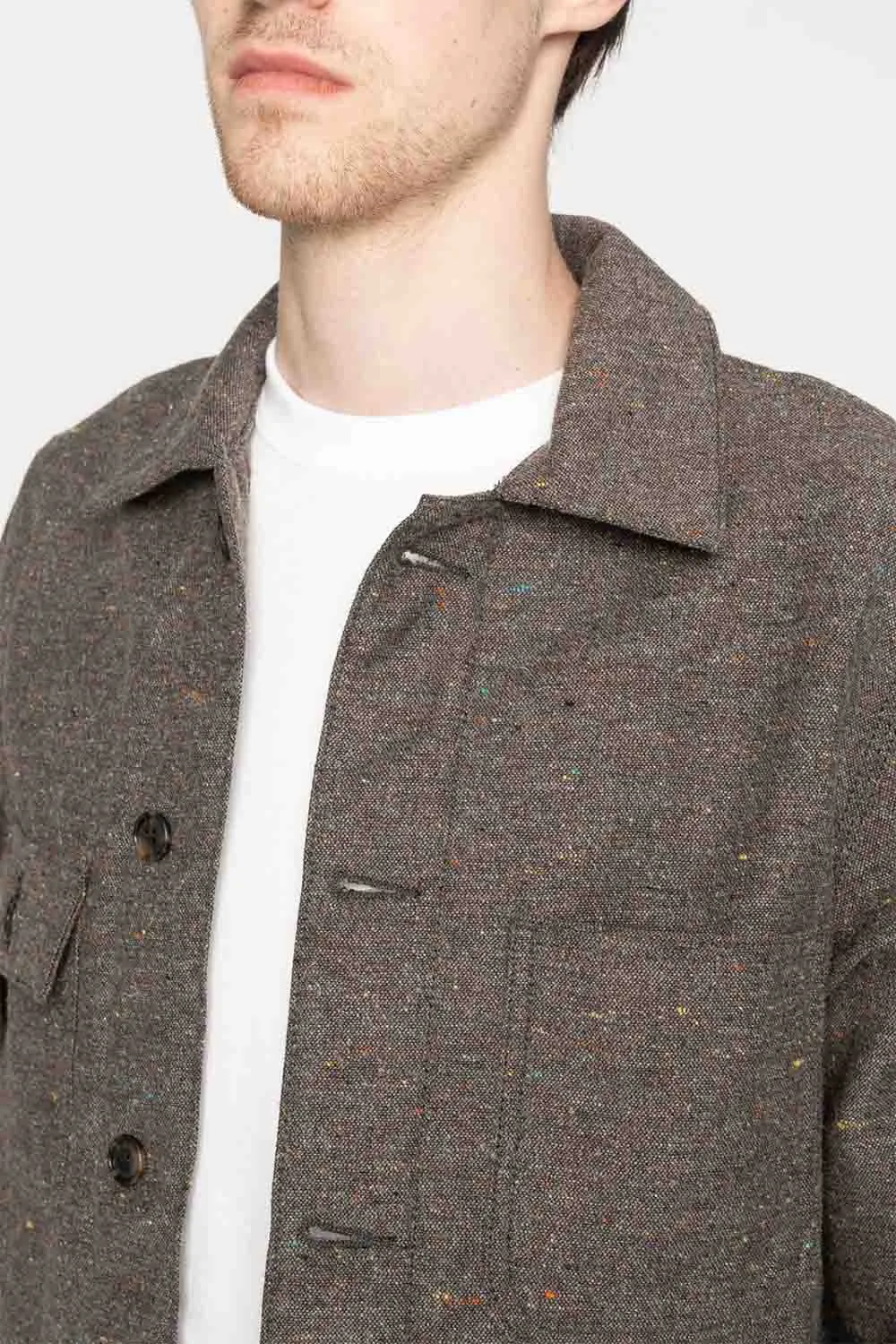 WOOL BLEND CHORE COAT Brown sold by REVOLVR Menswear product image thumbnail 4