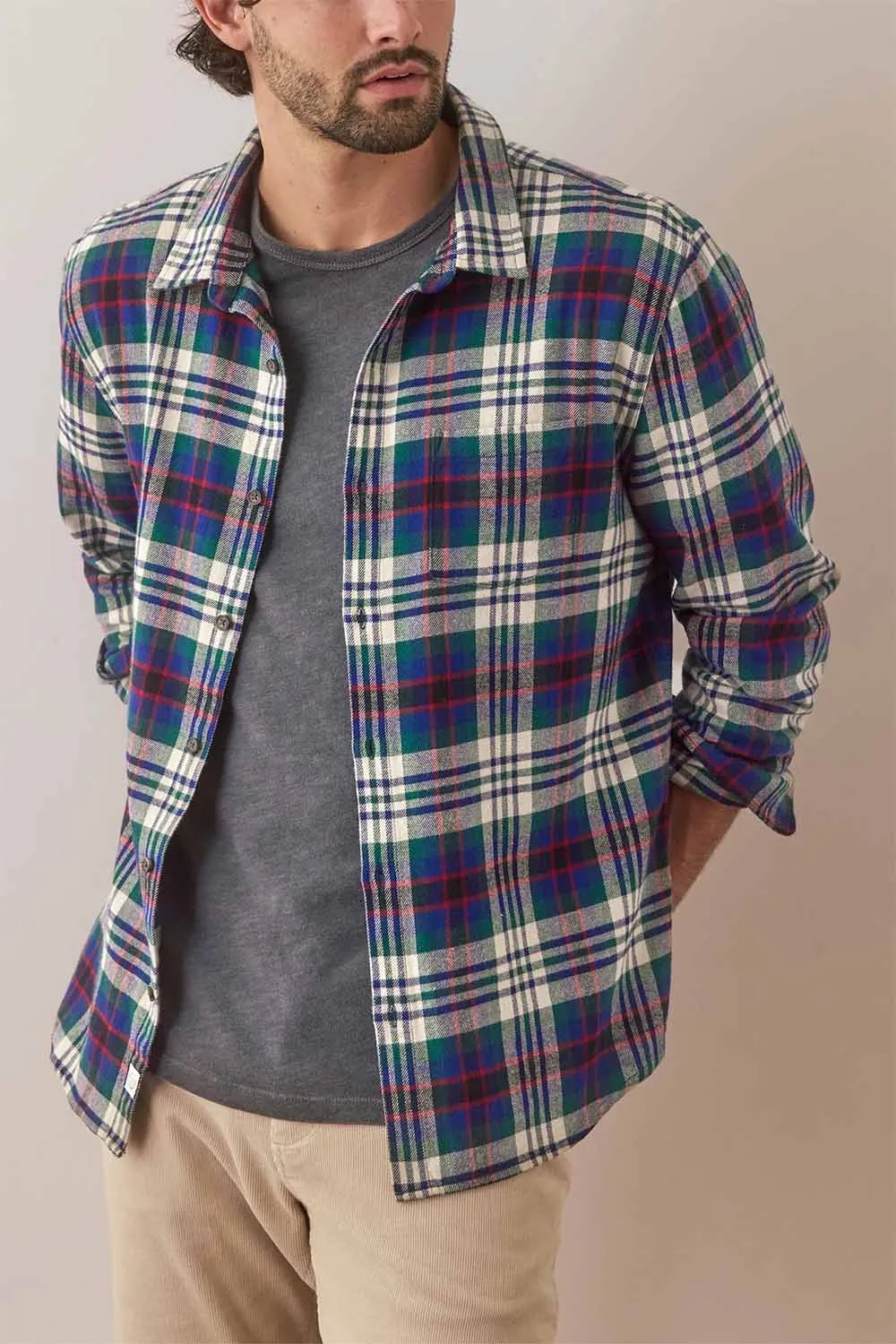 TAHOE FLANNEL SHIRT Multi Plaid sold by REVOLVR Menswear product image thumbnail 3