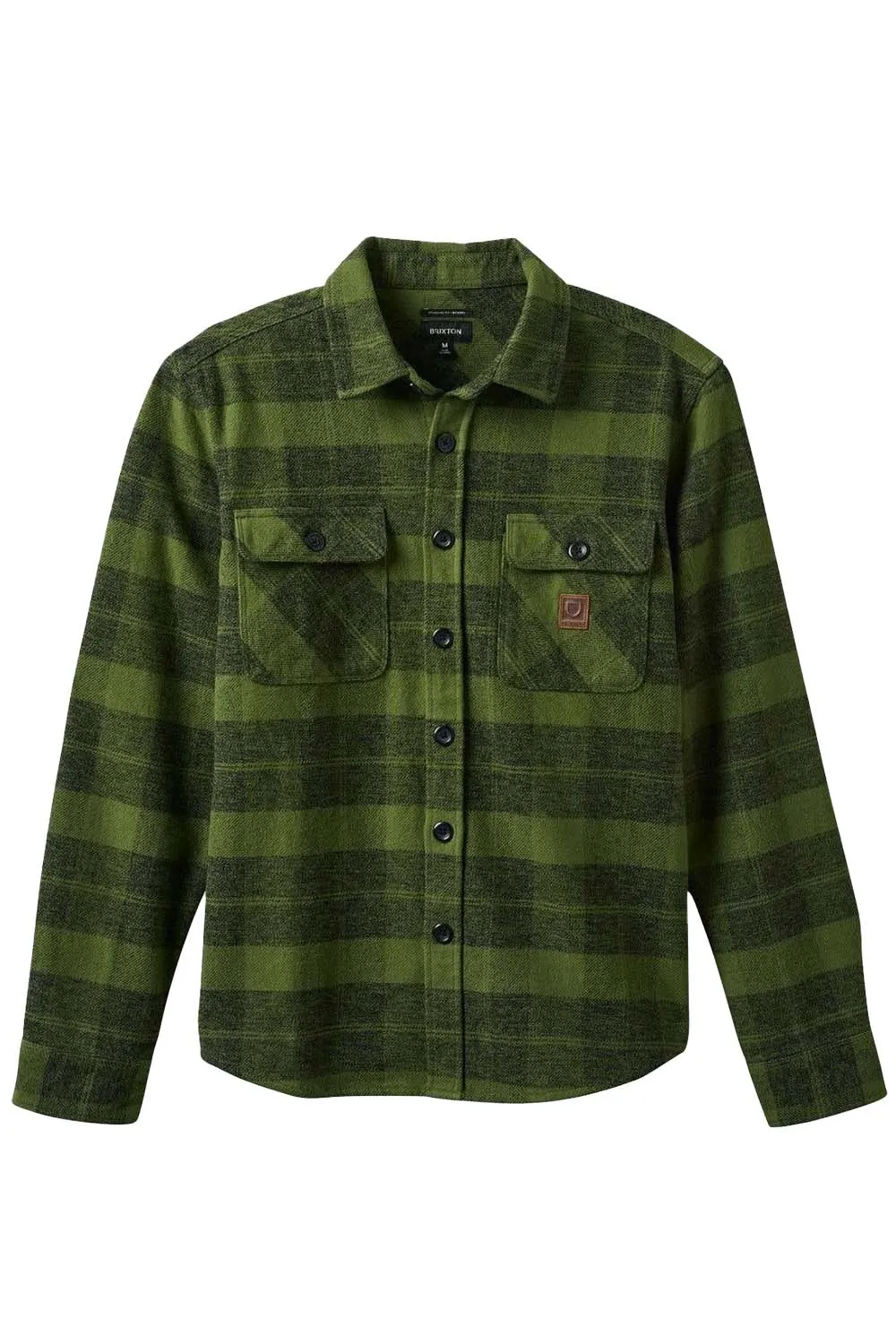 BOWERY HEAVYWEIGHT LS FLANNEL Cypress Green/Black sold by REVOLVR Menswear