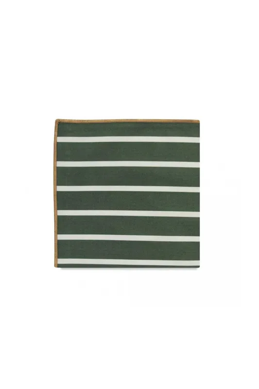THE LIDDEL POCKET SQUARE Stripe sold by REVOLVR Menswear