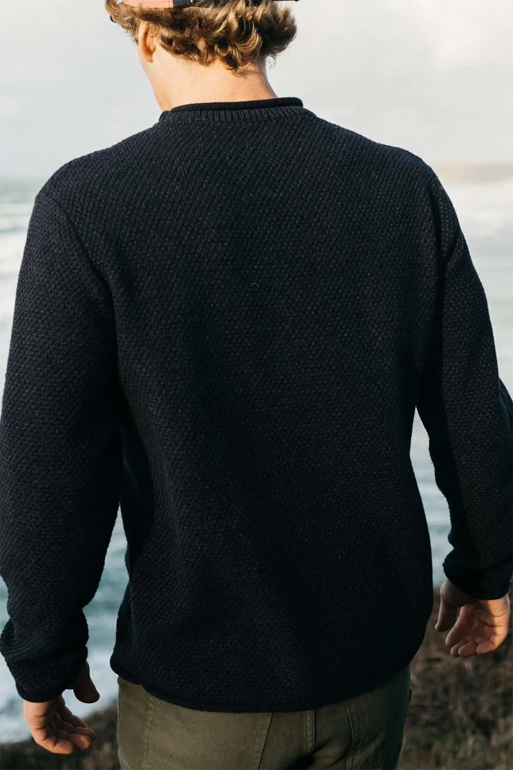 BARENTS JUMPER Indigo sold by REVOLVR Menswear product image thumbnail 3