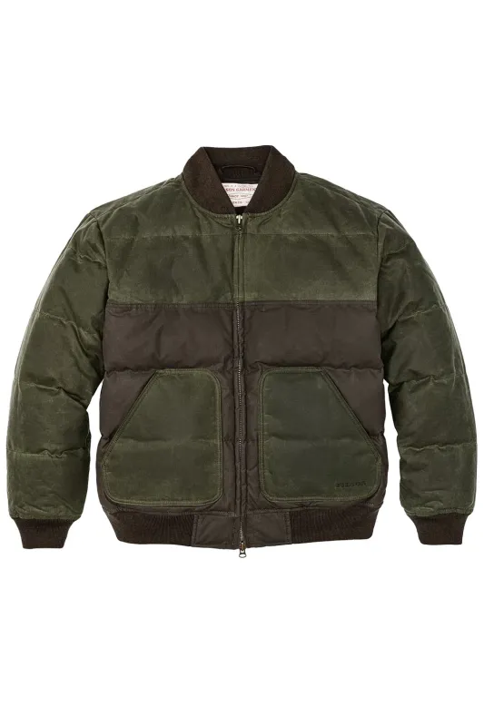 DOWN BOMBER JACKET Otter Green sold by REVOLVR Menswear