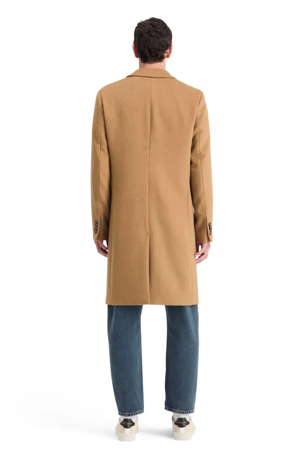 WOOL CLASSIC OVERCOAT Camel sold by REVOLVR Menswear product image thumbnail 4