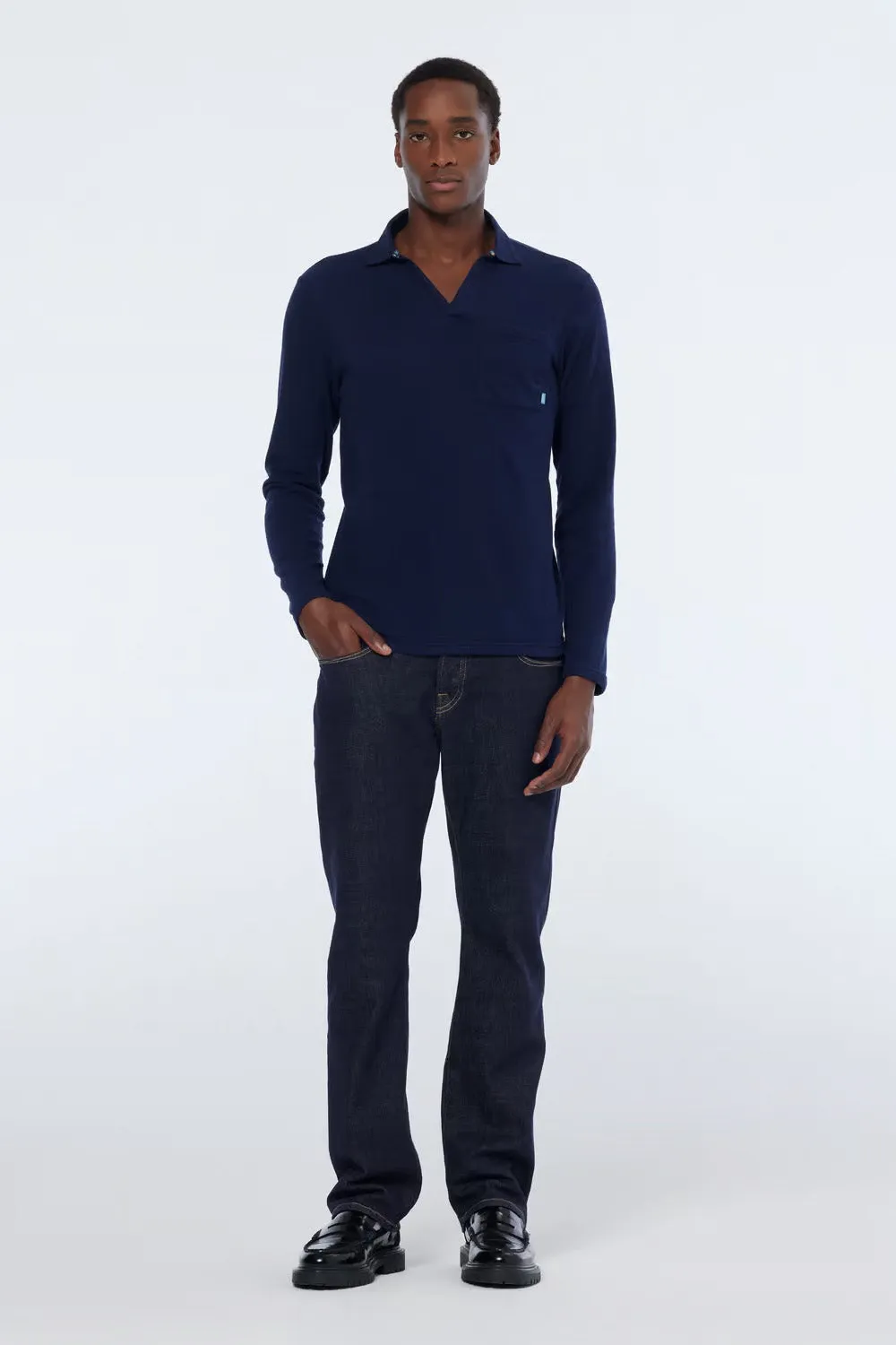 CHEST POCKET POLO Navy sold by REVOLVR Menswear product image thumbnail 3