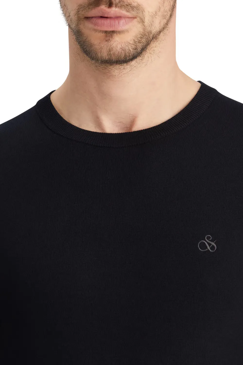 VISCOSE PULLOVER CREWNECK Black sold by REVOLVR Menswear product image thumbnail 5