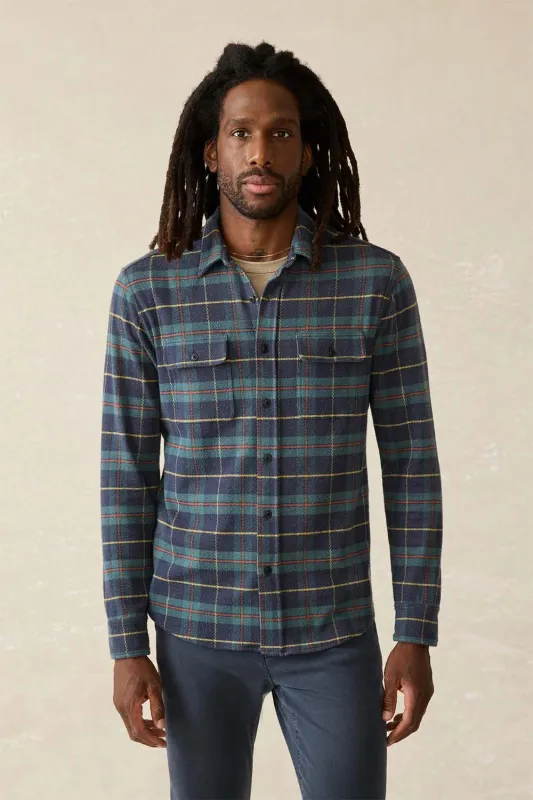 LEGEND SWEATER SHIRT Mossy Elm Plaid sold by REVOLVR Menswear