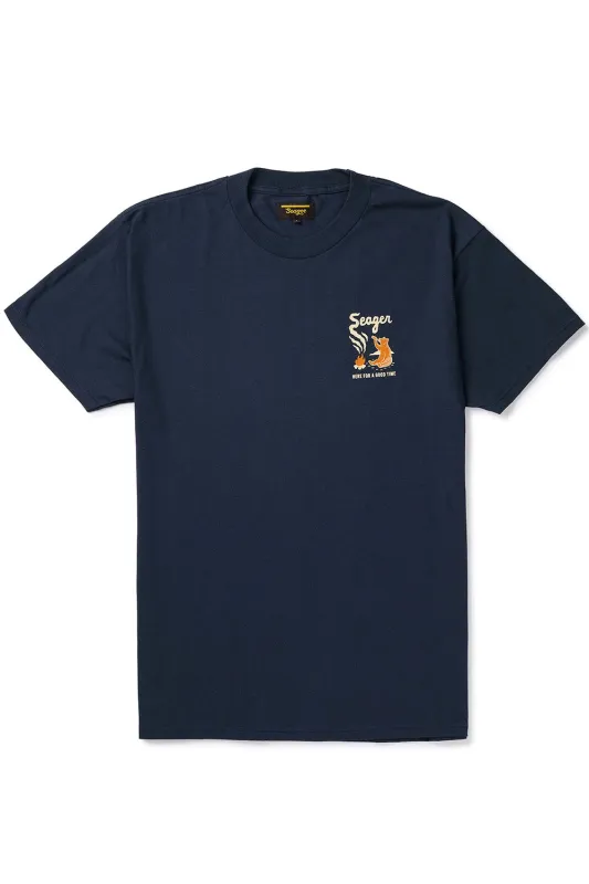 SMOKEY TEE Navy sold by REVOLVR Menswear
