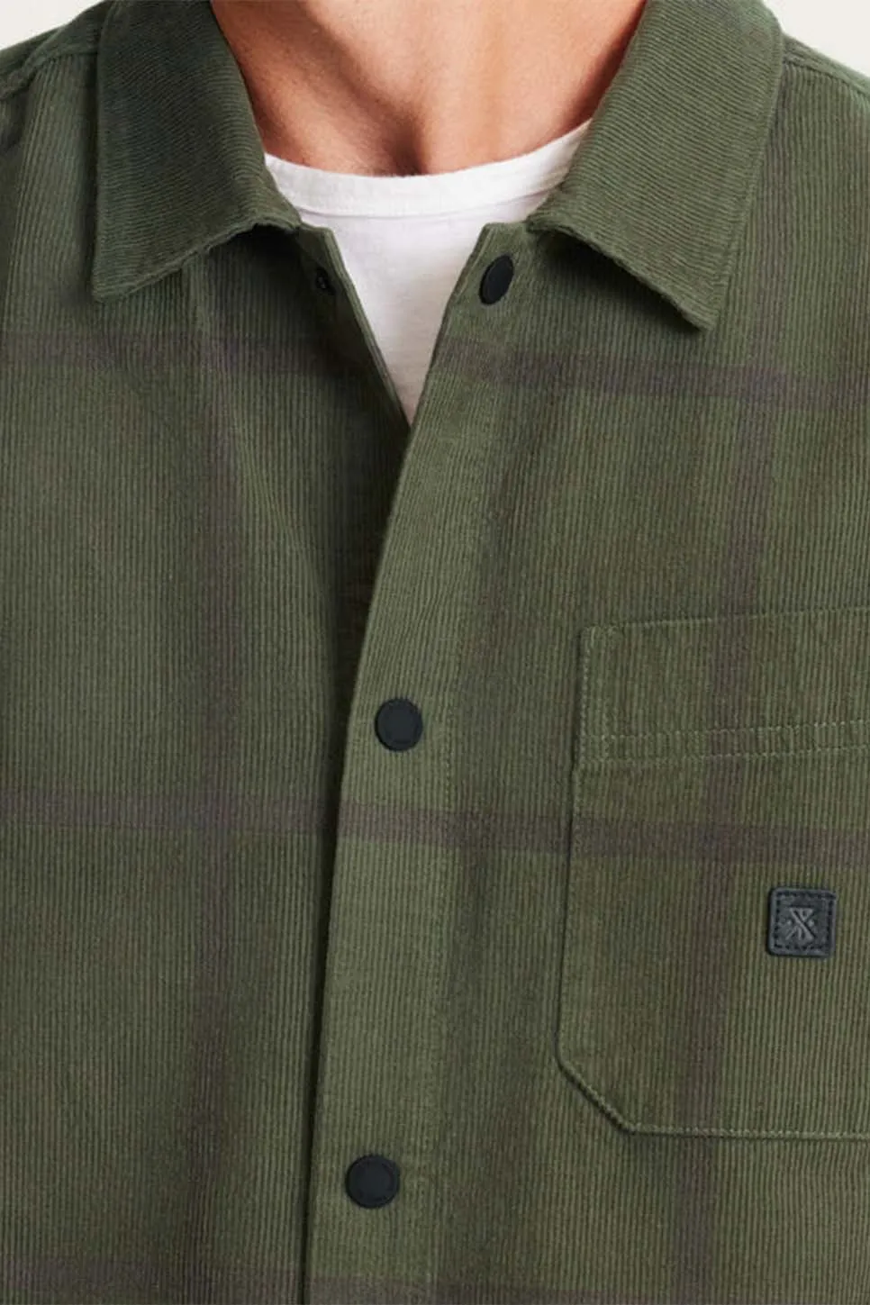 CORDLORD OVERSHIRT Dark Military sold by REVOLVR Menswear product image thumbnail 4