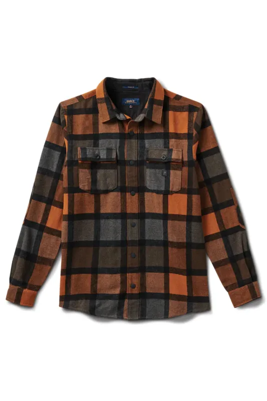 NORDSMAN FLANNEL LS Pecan sold by REVOLVR Menswear