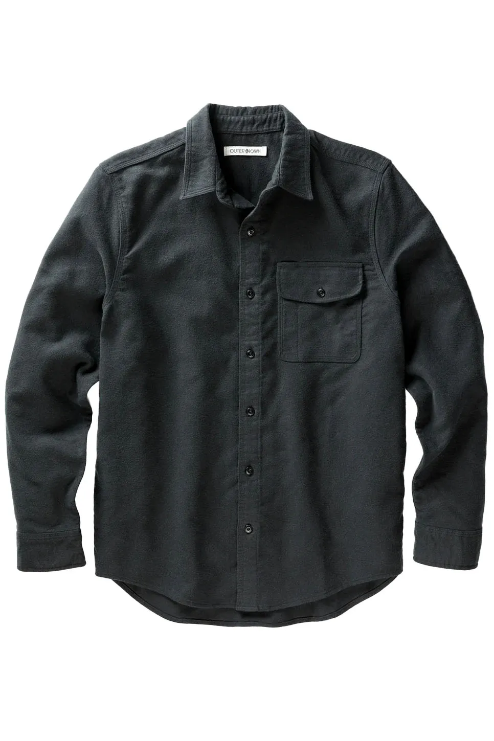 TERRA NOVA MOLESKIN SHIRT Pitch Black sold by REVOLVR Menswear