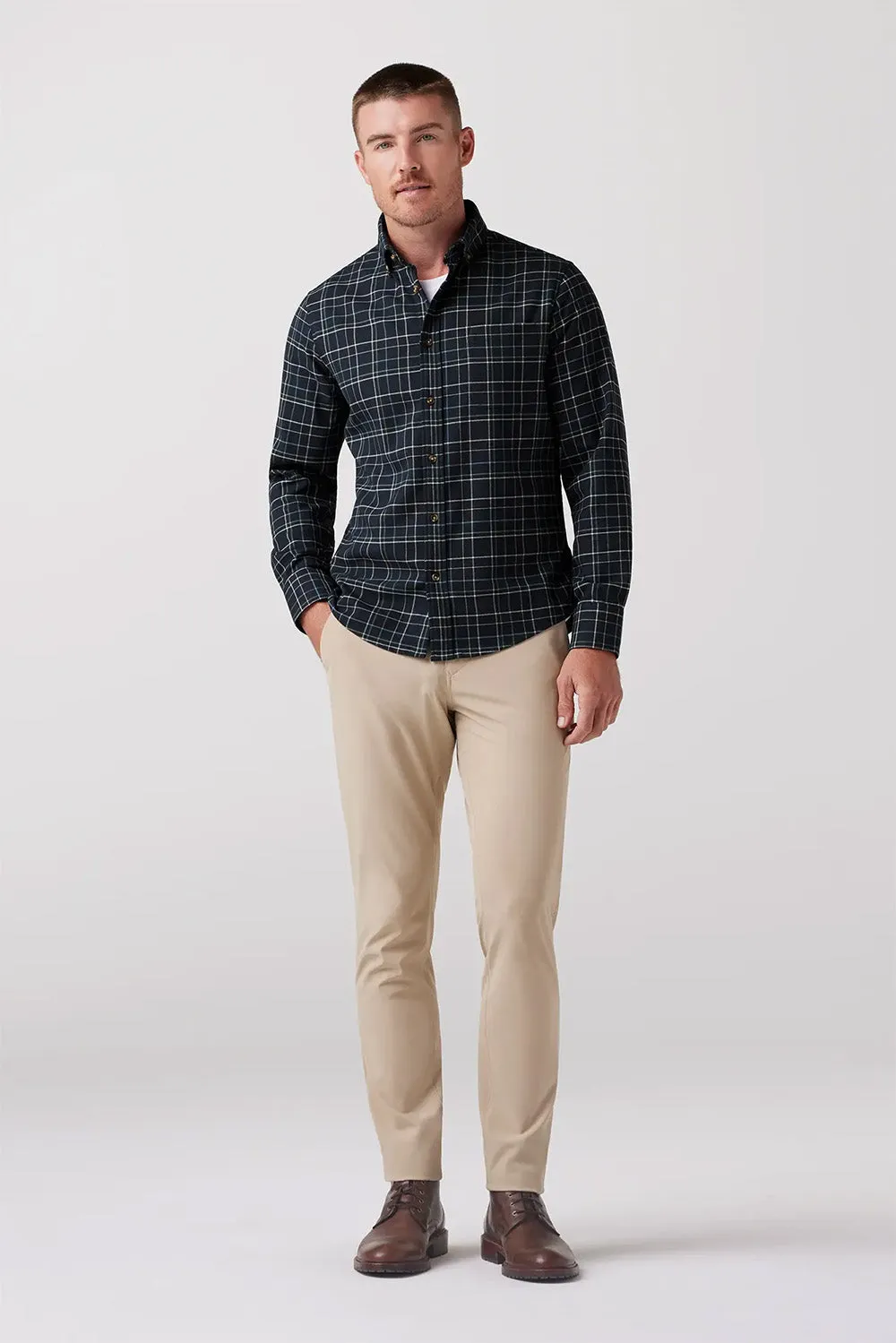 CITY FLANNEL Navy Andrew Plaid sold by REVOLVR Menswear product image thumbnail 2