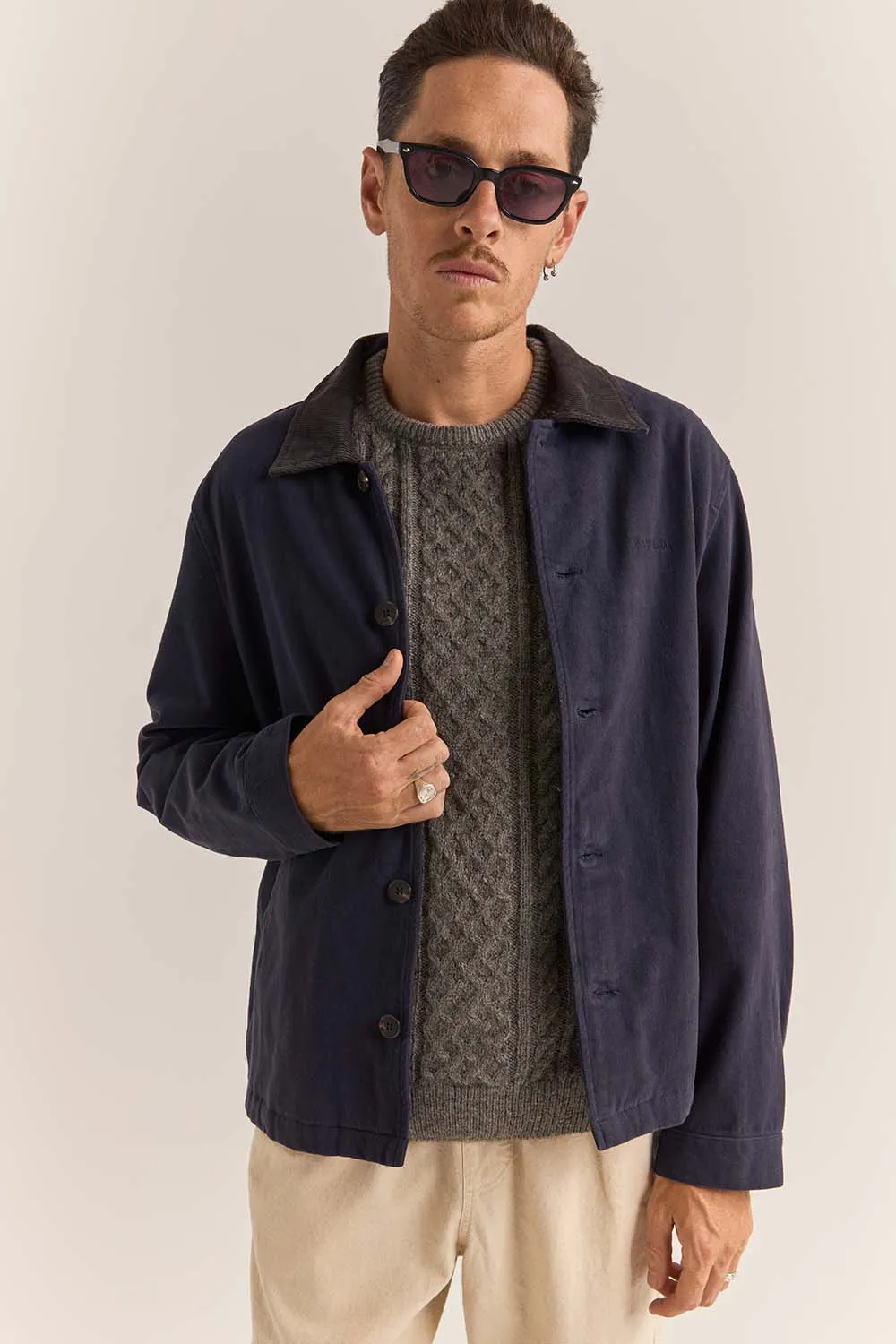 LANGLEY JACKET Dark Navy sold by REVOLVR Menswear product image thumbnail 2