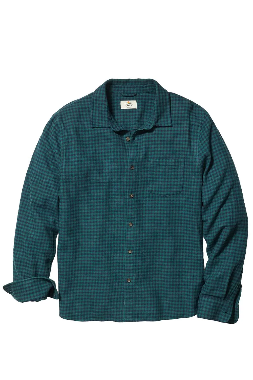 TAHOE FLANNEL SHIRT Green Gingham sold by REVOLVR Menswear