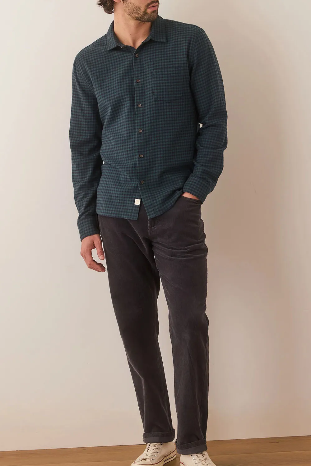 TAHOE FLANNEL SHIRT Green Gingham sold by REVOLVR Menswear product image thumbnail 5