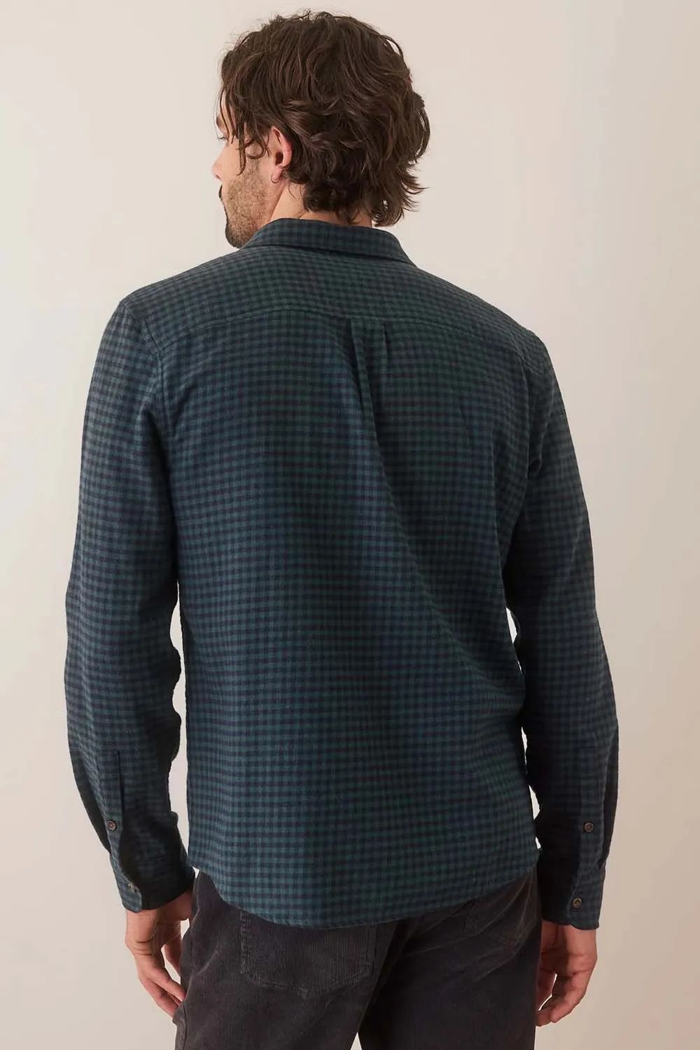 TAHOE FLANNEL SHIRT Green Gingham sold by REVOLVR Menswear product image thumbnail 4