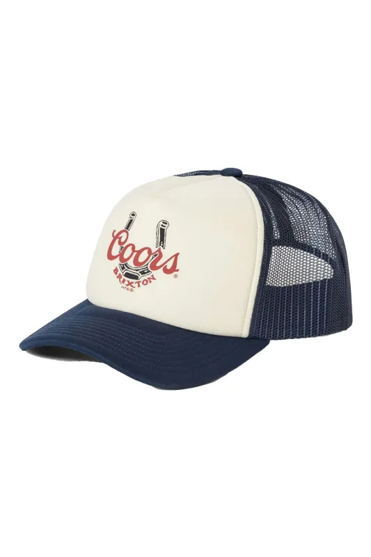 COORS LUCK TRUCKER HAT Washed Navy/White sold by REVOLVR Menswear