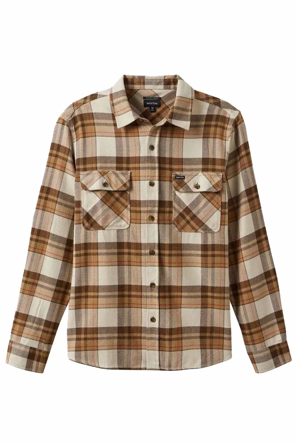 BOWERY LS FLANNEL Whitecap/Pinecone/Burro sold by REVOLVR Menswear