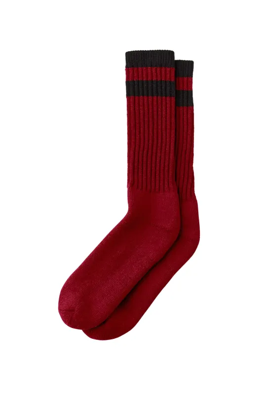 LOGGER THERMAL SOCKS Scarlet sold by REVOLVR Menswear