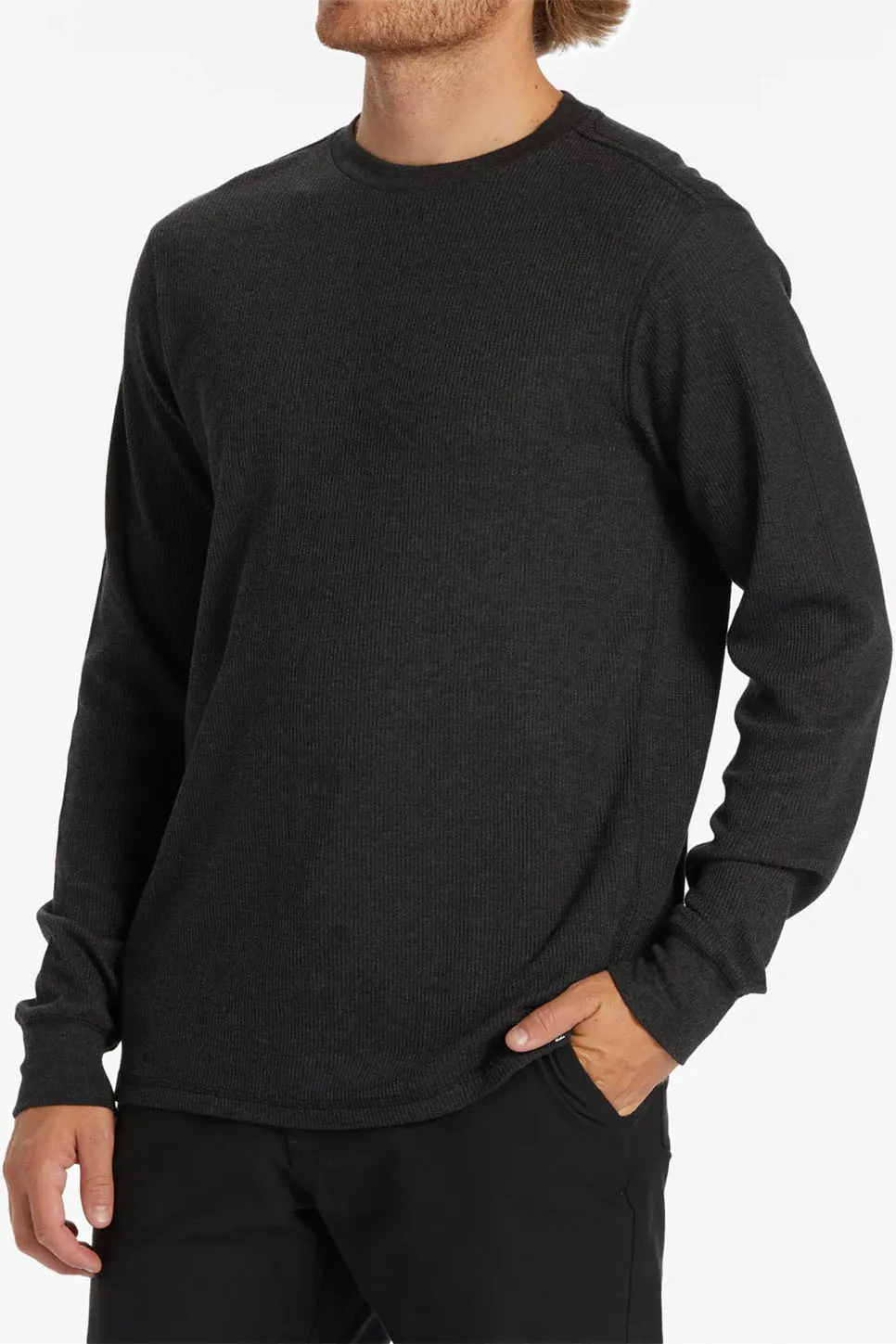 ESSENTIAL THERMAL Black Heather sold by REVOLVR Menswear product image thumbnail 3