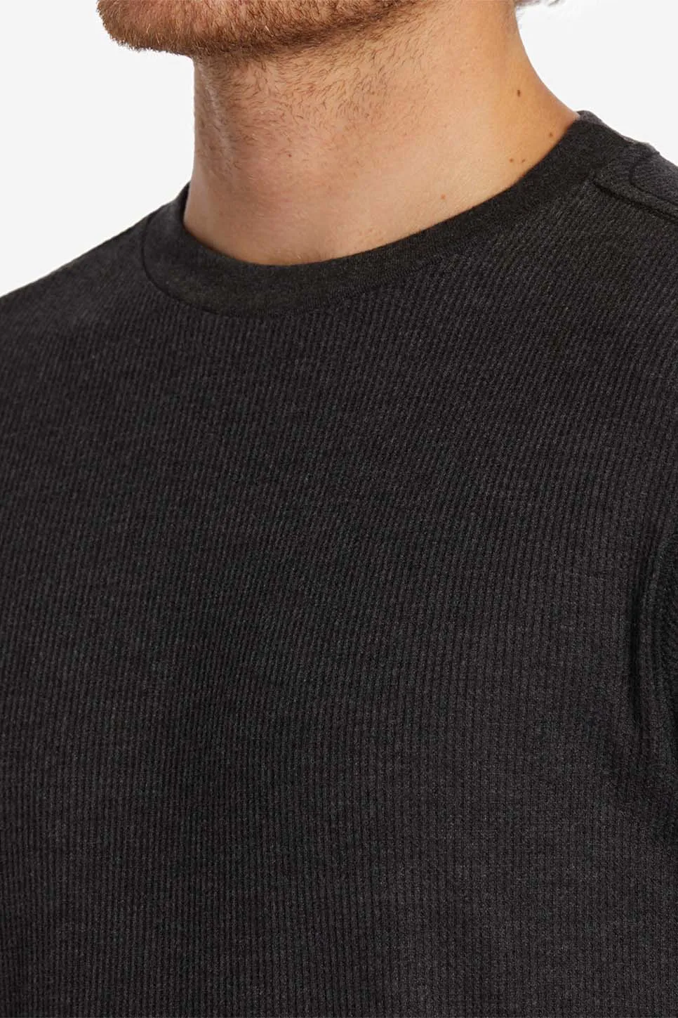 ESSENTIAL THERMAL Black Heather sold by REVOLVR Menswear product image thumbnail 5