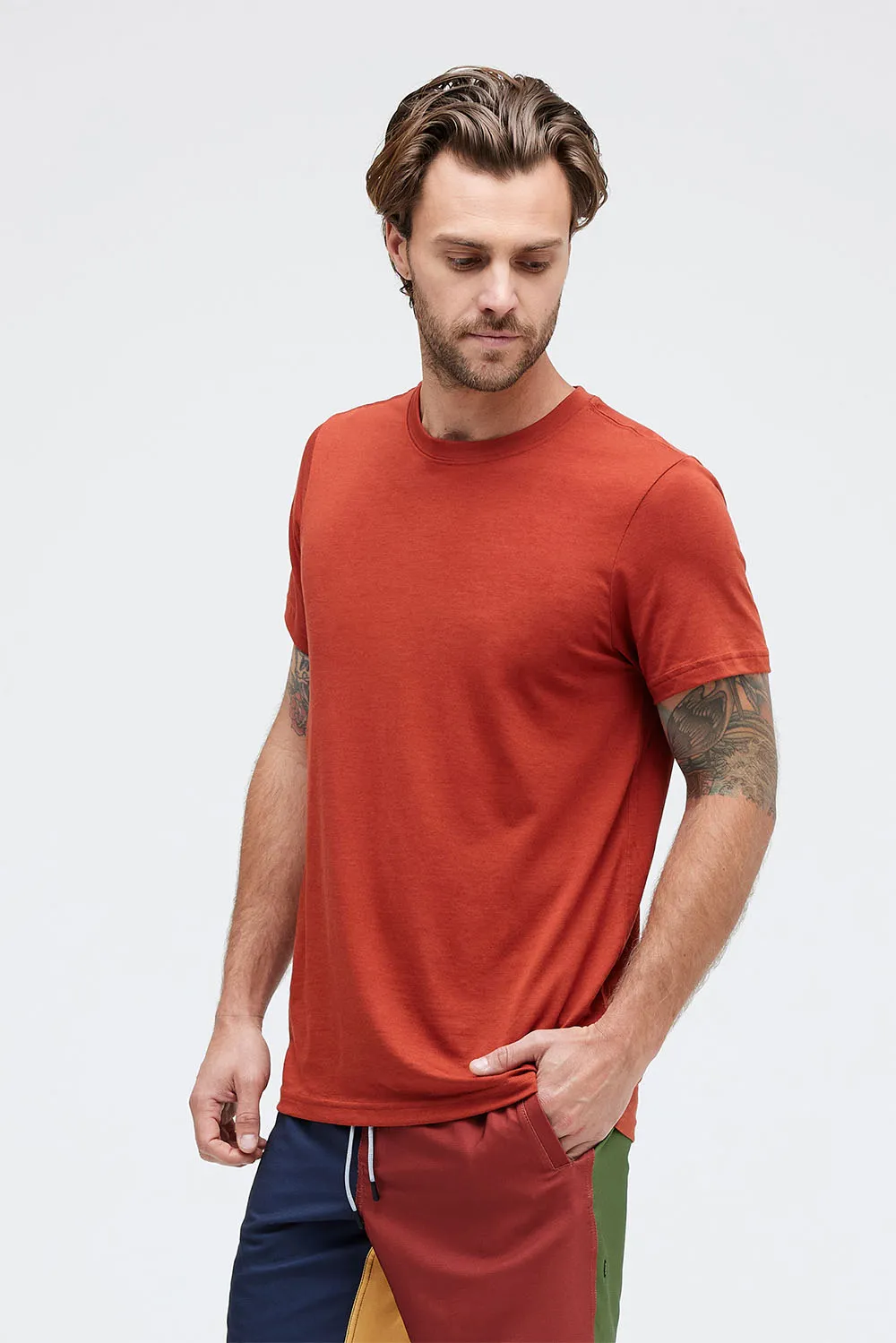 PREMIERE TEE Rust sold by REVOLVR Menswear product image thumbnail 3
