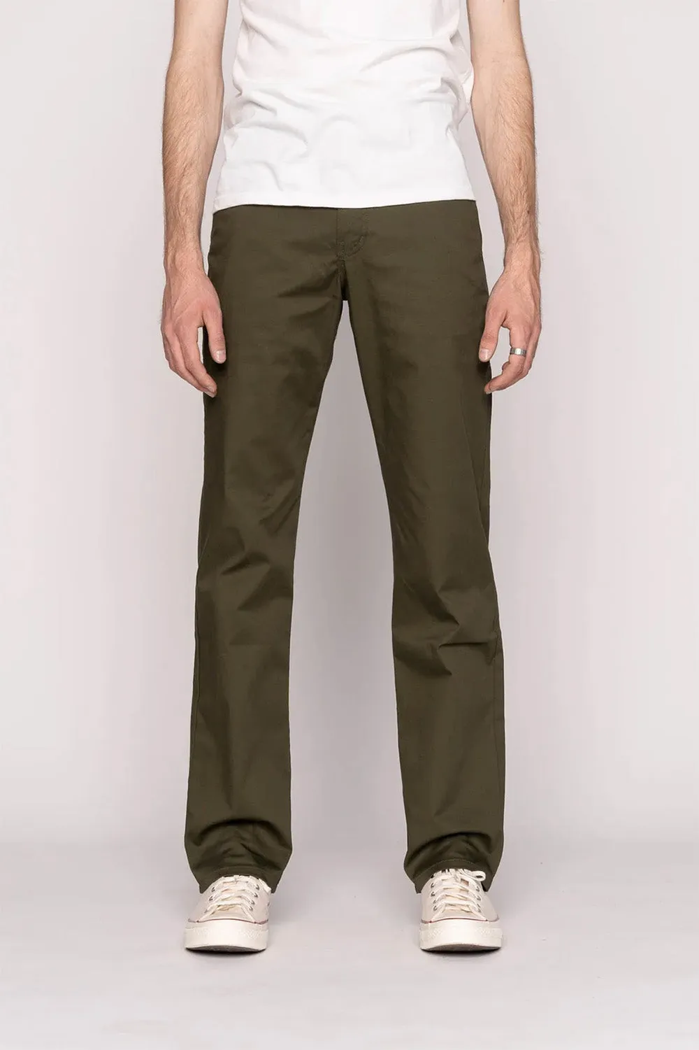 STRAIGHT CHINO - GREEN STRETCH TWILL sold by REVOLVR Menswear product image thumbnail 2