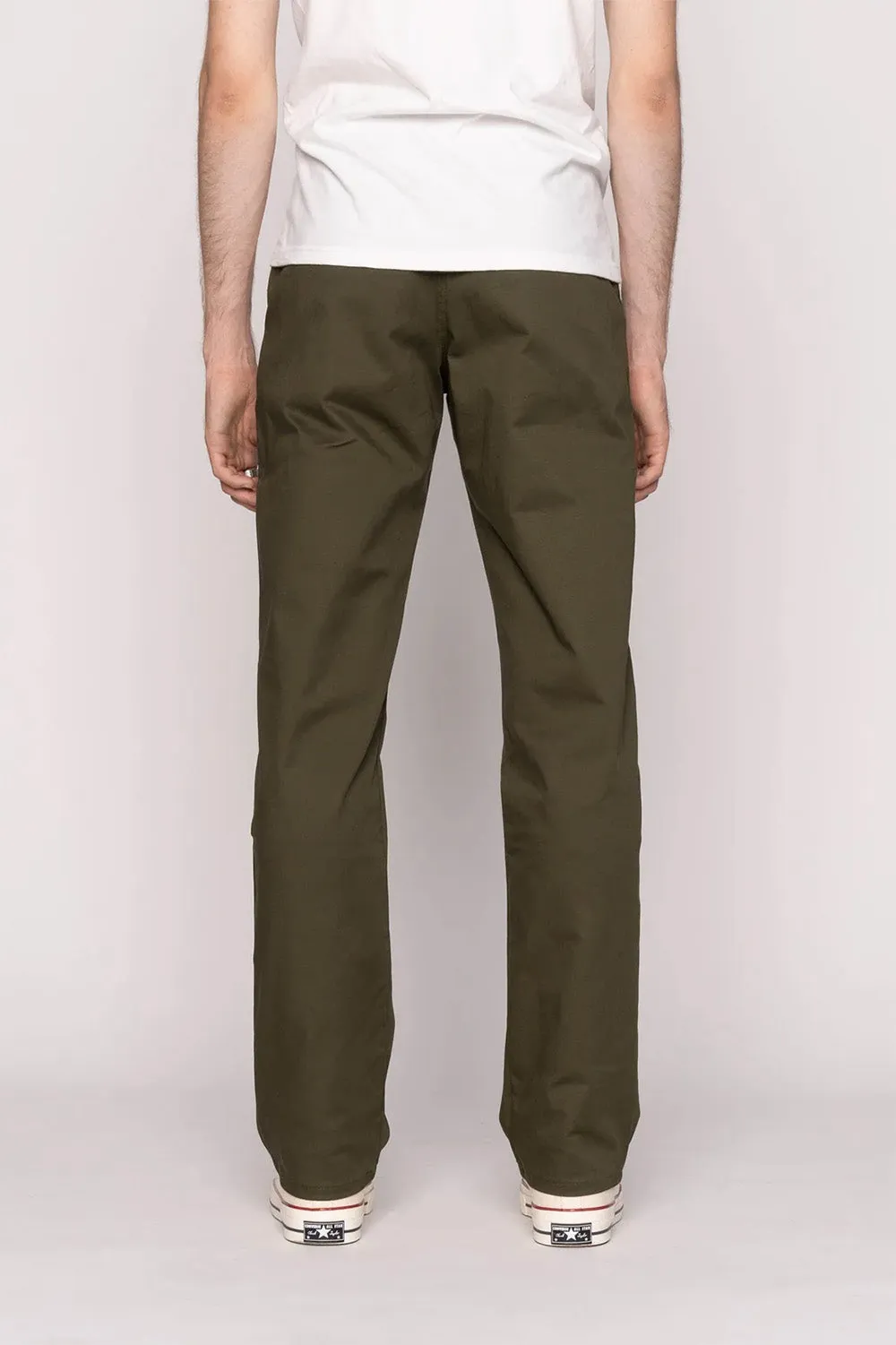 STRAIGHT CHINO - GREEN STRETCH TWILL sold by REVOLVR Menswear product image thumbnail 3
