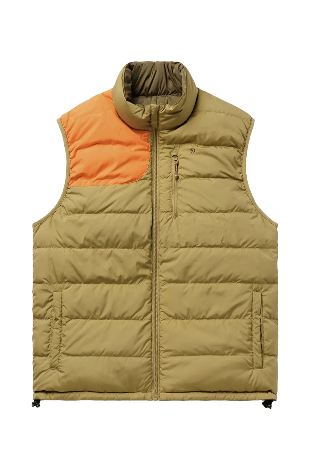 M's DRYDOWN REVERSIBLE VEST Wheat/Pin Oak sold by REVOLVR Menswear