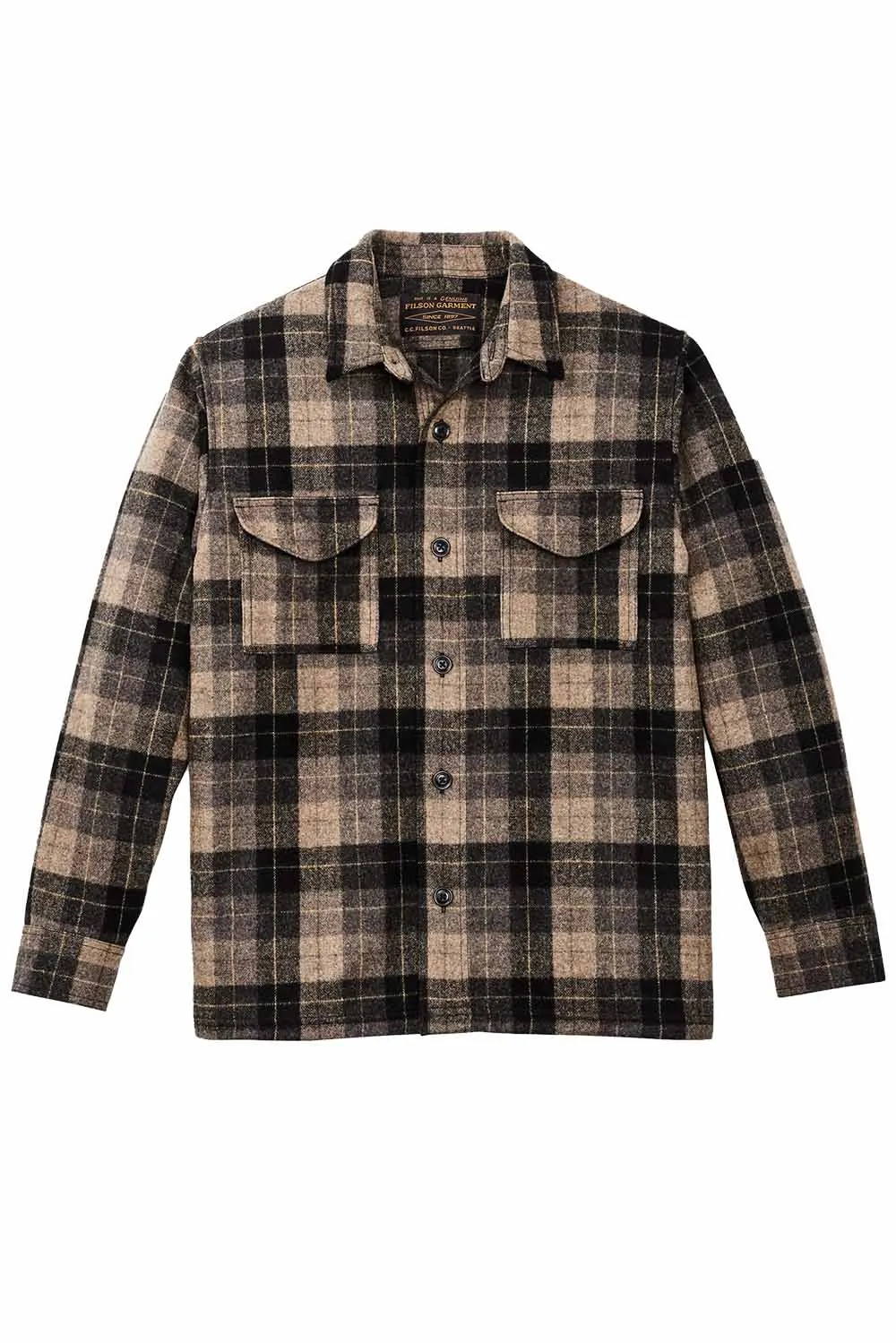 FILSON JAC SHIRT Oat/Brown/Heather/Multi Plaid sold by REVOLVR Menswear