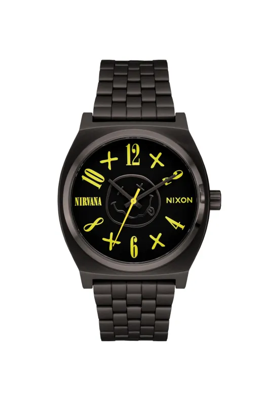 NIRVANA TIME TELLER - BLACK SMILEY sold by REVOLVR Menswear