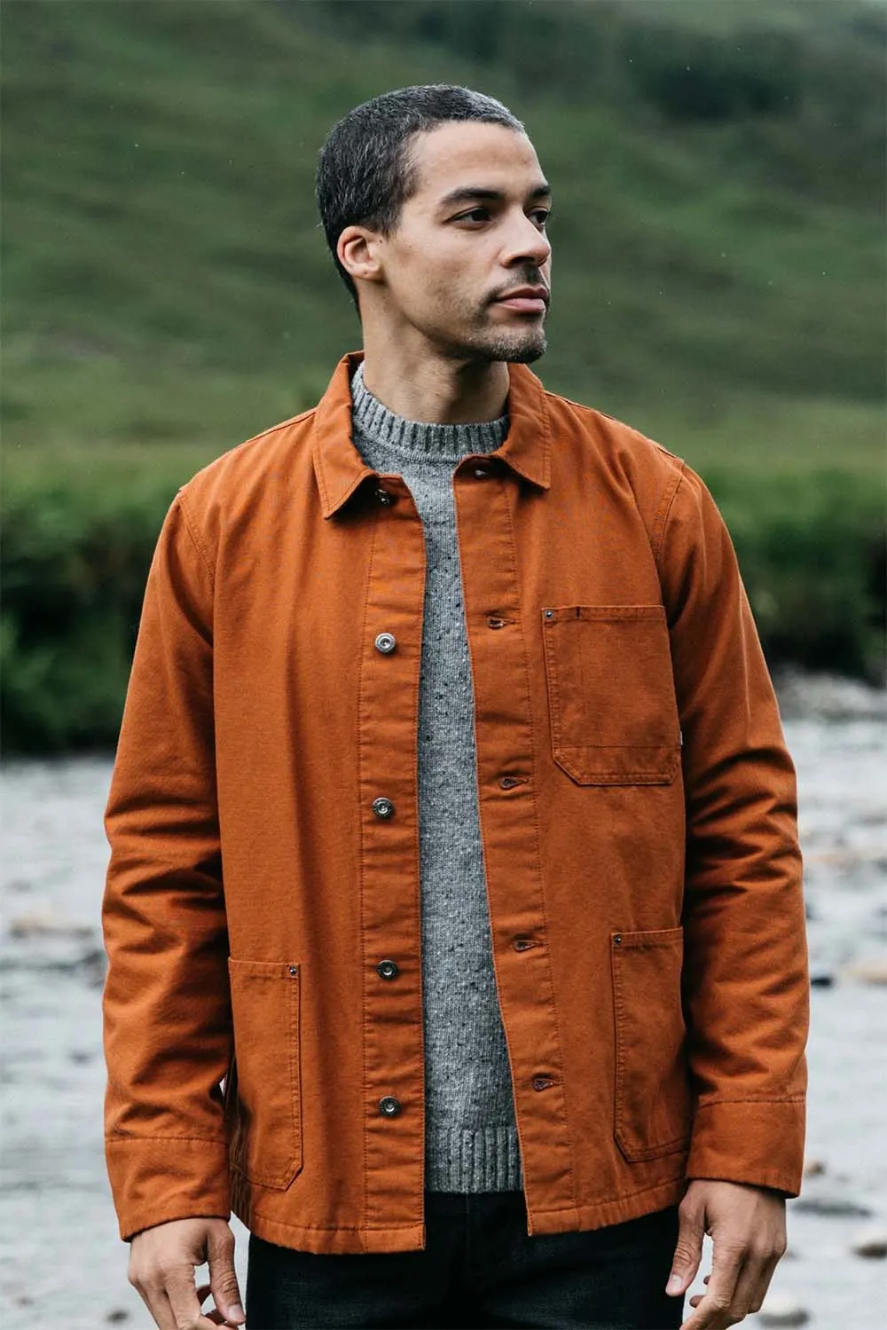 BASSET FLANNEL LINED JACKET Sable sold by REVOLVR Menswear product image thumbnail 2