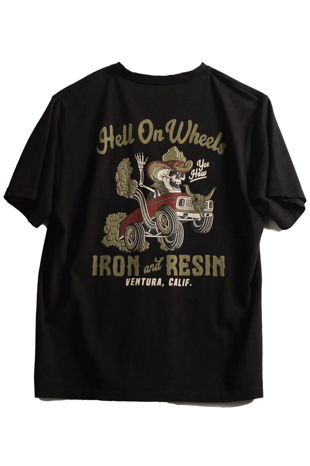 HELL ON WHEELS TEE Black sold by REVOLVR Menswear product image thumbnail 2