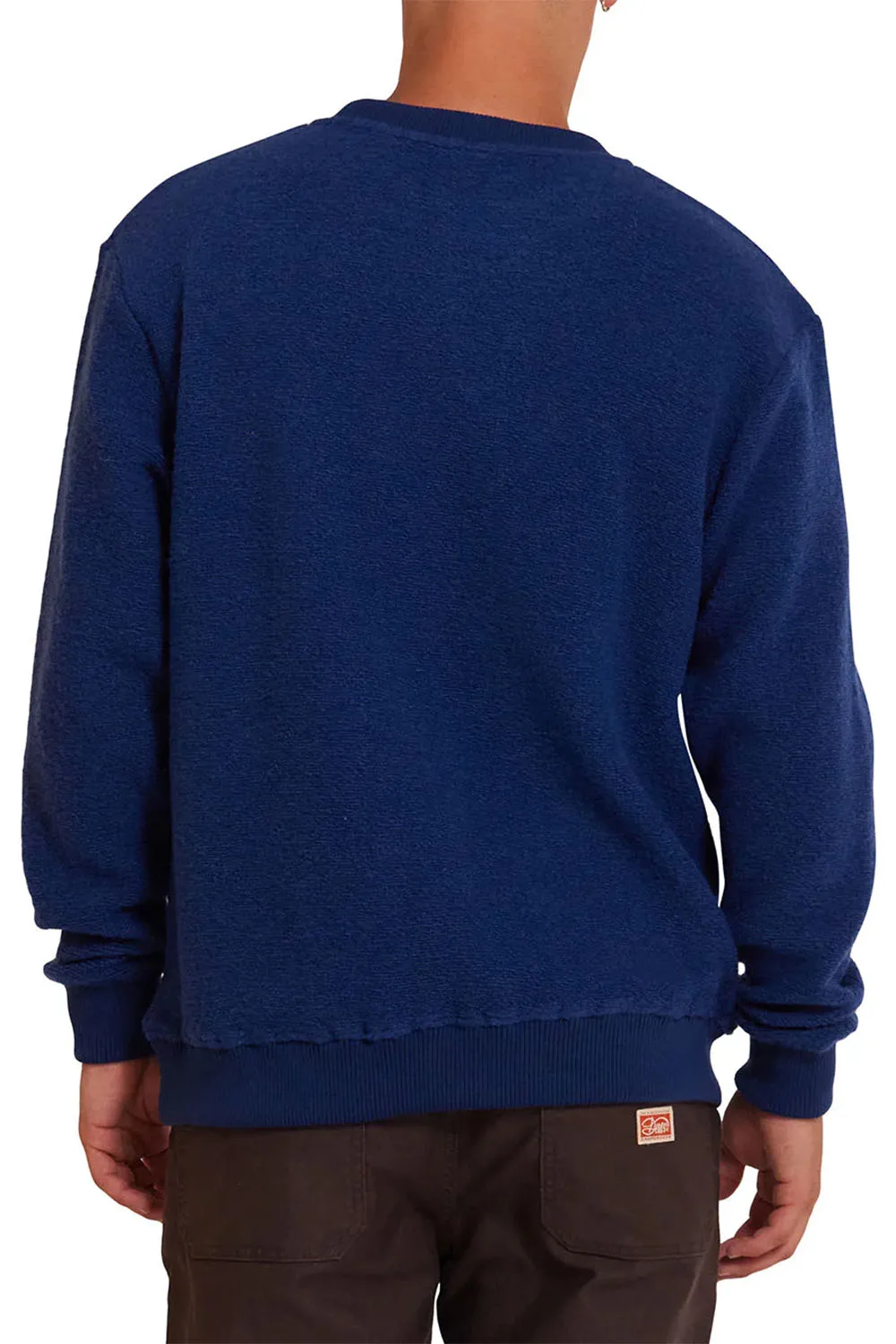 REO TEXTURED FLEECE Blue sold by REVOLVR Menswear product image thumbnail 3