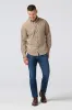 JACKSON CORD SHIRT Khaki Solid sold by REVOLVR Menswear