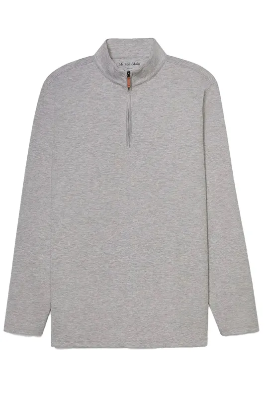 KPI QUARTER ZIP Silver Heather sold by REVOLVR Menswear
