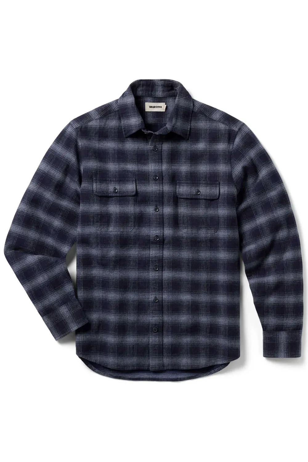 THE YOSEMITE LS Navy Shadow Plaid sold by REVOLVR Menswear