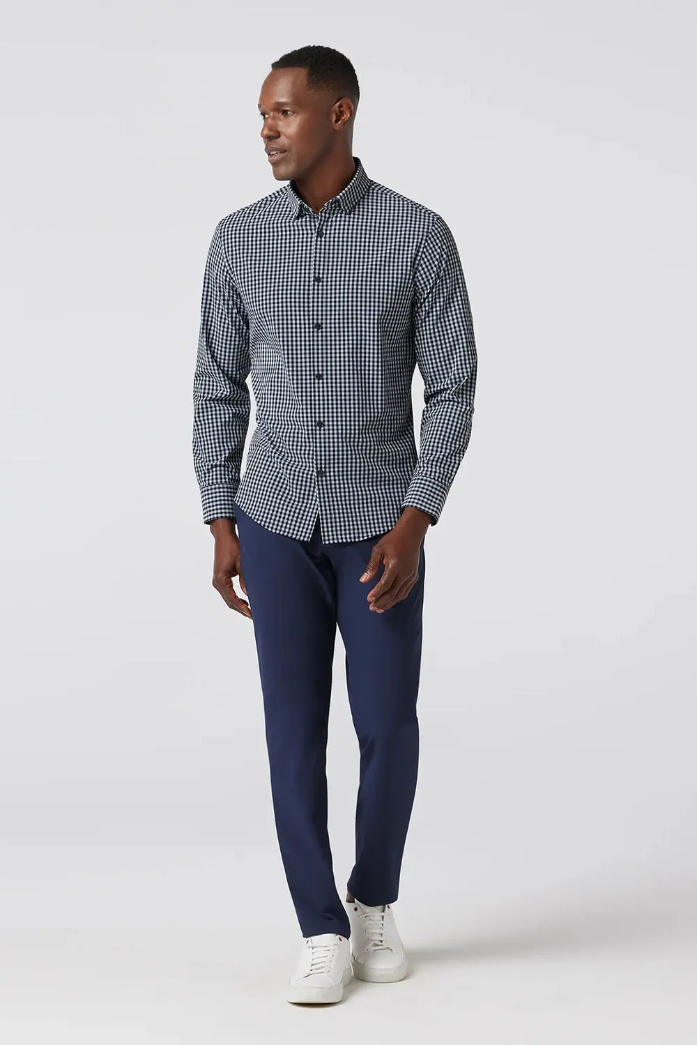LEEWARD LS Aluminum Gingham sold by REVOLVR Menswear product image thumbnail 3