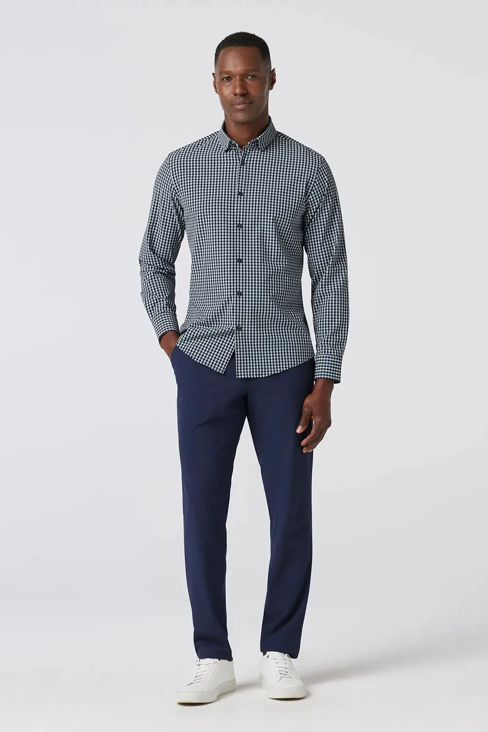 LEEWARD LS Aluminum Gingham sold by REVOLVR Menswear product image thumbnail 2