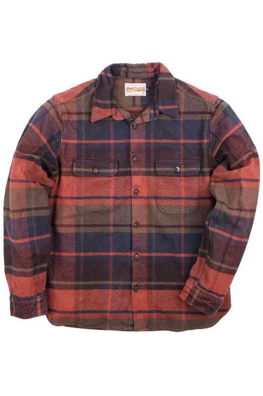 BENSON PLAID LS Moss Plaid made by Freenote Cloth