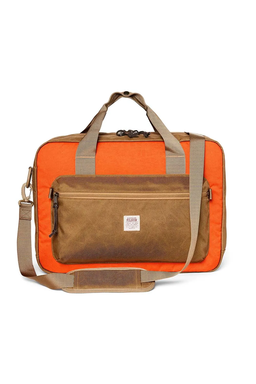 SURVEYOR PULLMAN PACK Dark Tan/Flame sold by REVOLVR Menswear