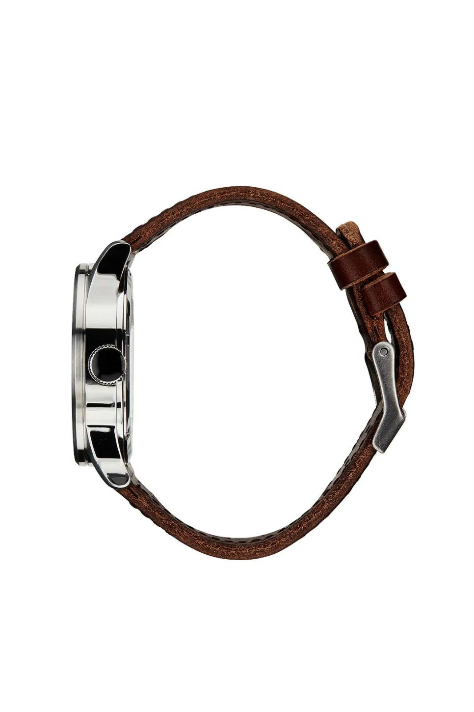 SENTRY LEATHER WATCH - BLUE/BROWN sold by REVOLVR Menswear product image thumbnail 2