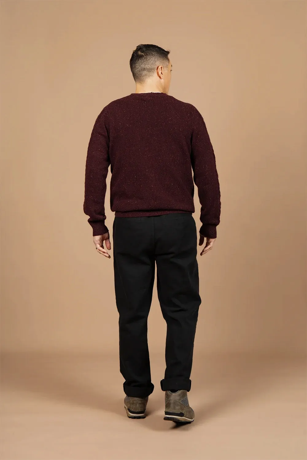 HUGO SWEATER Burgundy Donegal sold by REVOLVR Menswear product image thumbnail 5